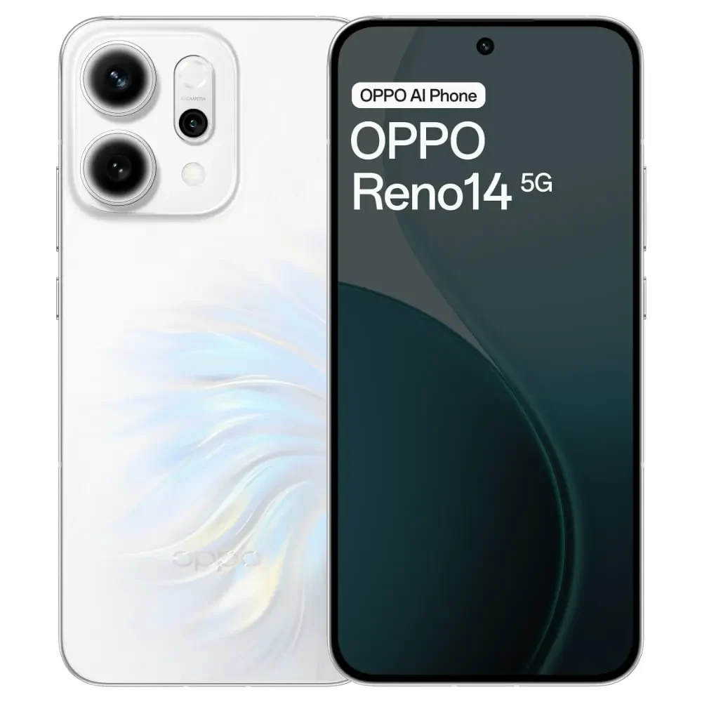 OPPO Reno 14 512 GB, 12 GB RAM, Pearl White, Mobile Phone 1 N 1 N