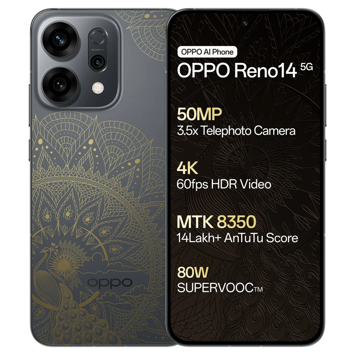 oppo Reno 14 5G - Diwali Gold / 8GB / 256GB